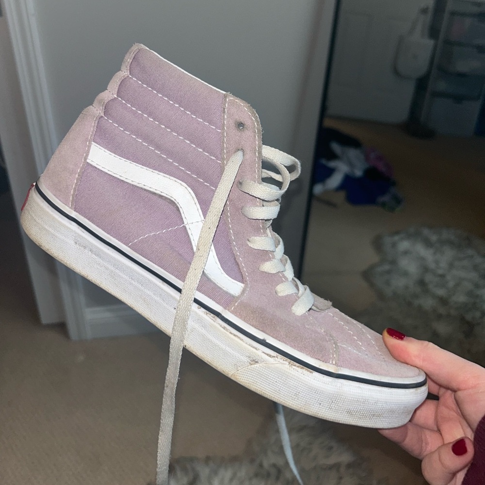 Lavender High Top Vans